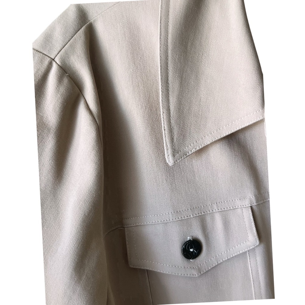 Nu Influence Beige Button-Front Blazer Jacket Siz… - image 2